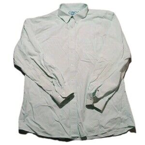 Cinch Modern Fit Shirt XXL Light Blue Geometric Long Sleeve Button Down Western